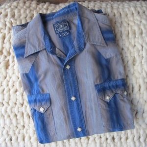 Lucky Brand Pearl Snap Button Up